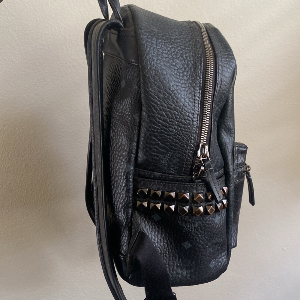 MCM Black Leather Backpack - Picture 8 of 16